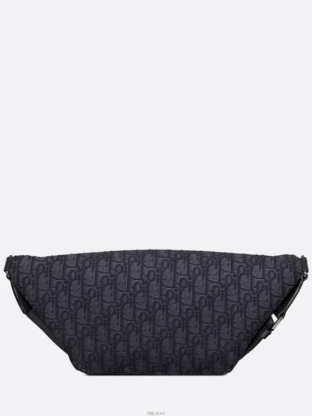 Dior 8 Belt Bag Black Oblique Jacquard - THE ORGANIC COMPANY - BALAAN 4