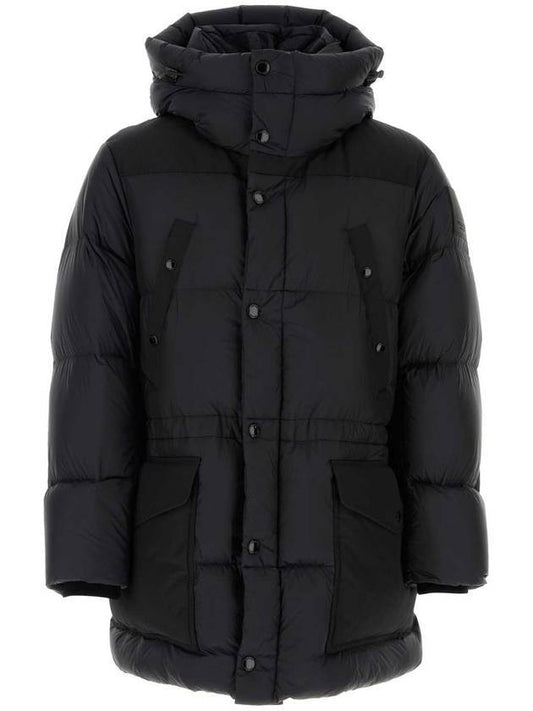 logo applique nylon puffer padding black - BURBERRY - BALAAN 1