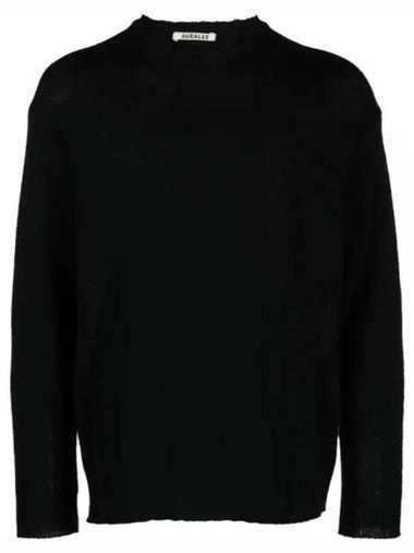 SHETLAND WOOL CASHMERE KNIT PO A23AP02SC BLACK - AURALEE - BALAAN 1