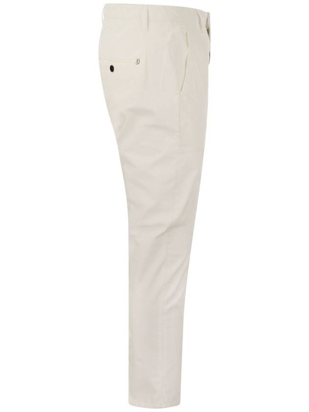 Straight Pants UP518 PSE025U PTD DU 000 WHITE - DONDUP - BALAAN 4