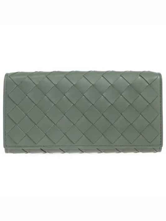 Intrecciato Flap Long Wallet Aloe - BOTTEGA VENETA - BALAAN 2