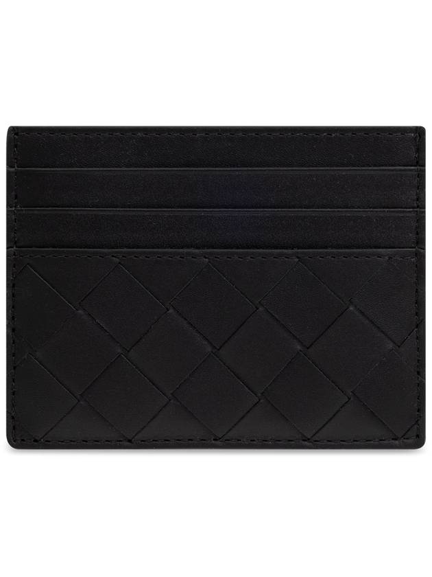 Bottega Veneta Leather Card Case, Men's, Black - BOTTEGA VENETA - BALAAN 2