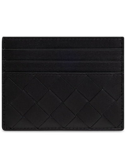 Bottega Veneta Leather Card Case, Men's, Black - BOTTEGA VENETA - BALAAN 2