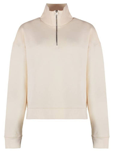 Baby Fox Patch Half Zip Sweatshirt Ivory - MAISON KITSUNE - BALAAN 1