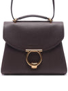 Gancini Small Tote Bag Ganache Brown - SALVATORE FERRAGAMO - BALAAN 3