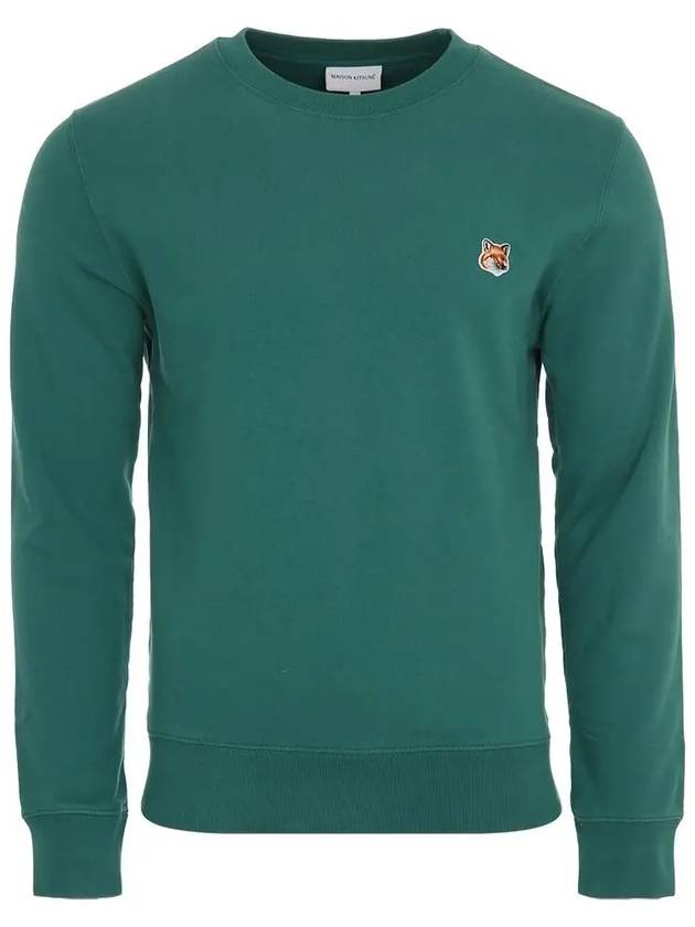 Fox Head Patch Regular Sweatshirt Green - MAISON KITSUNE - BALAAN 3