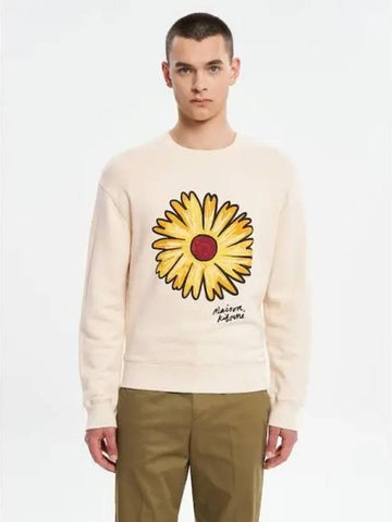 Men s Flirting Flower Comfort Sweatshirt Shirt Paper Domestic Product - MAISON KITSUNE - BALAAN 1