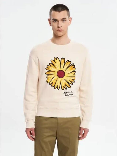 Men s Flirting Flower Comfort Sweatshirt Shirt Paper Domestic Product GM0024031300327 - MAISON KITSUNE - BALAAN 1