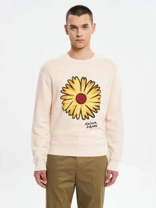 Men s Flirting Flower Comfort Sweatshirt Shirt Paper Domestic Product - MAISON KITSUNE - BALAAN 1