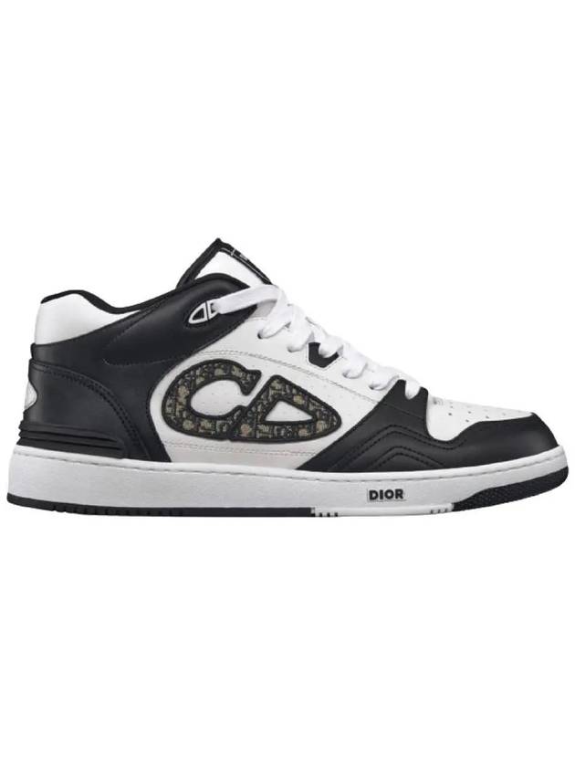 B57 High Top Sneakers Black White - DIOR - BALAAN 3