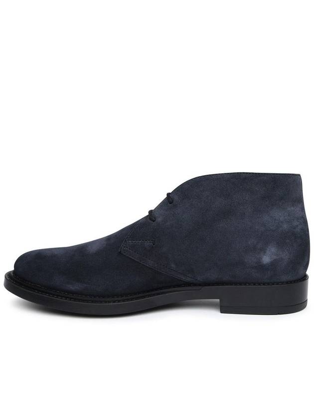 Men's Suede Desert Ankle Boots Navy - TOD'S - BALAAN 4