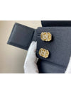 earrings metal strass gold crystal - CHANEL - BALAAN 4