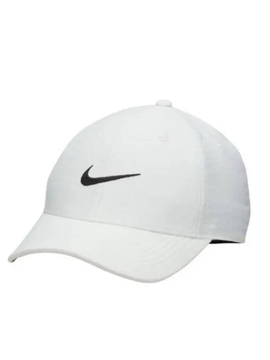 Dri-Fit Club Structured Heathered Ball Cap White - NIKE - BALAAN 1