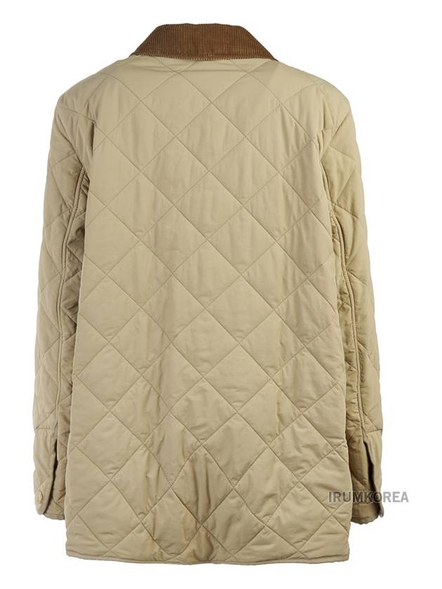 Diamond Quilted Thermoregulated Barn Jacket Honey - BURBERRY - BALAAN 4