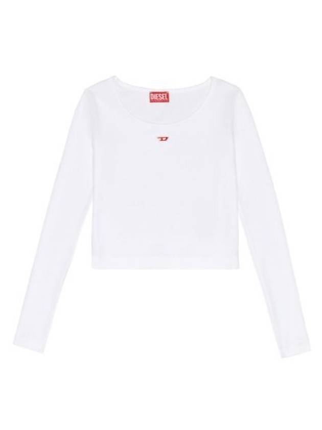 T Ballet D Logo Long Sleeve T-Shirt White - DIESEL - BALAAN 2