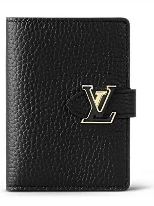 LV Vertical Compact Half Wallet Black - LOUIS VUITTON - BALAAN 2