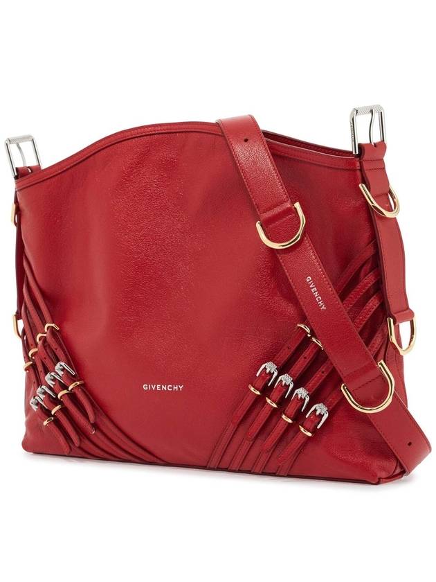 Boilu Multi Buckle Medium Shoulder Bag Red - GIVENCHY - BALAAN 4