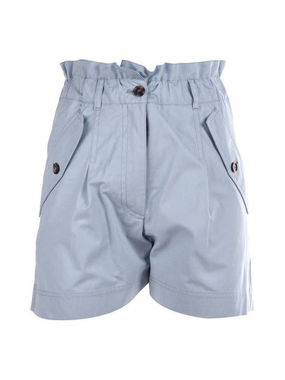 Women's Cotton Casual Shorts Light Blue - KENZO - BALAAN 2