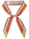 Logo Print Striped Scarf - MULBERRY - BALAAN 1