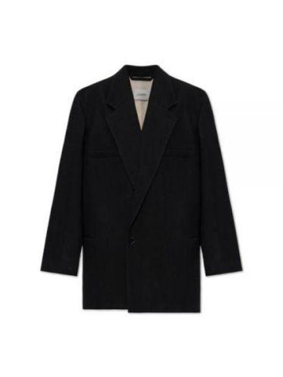 Short Maxi Double Breasted Coat Black - LEMAIRE - BALAAN 2