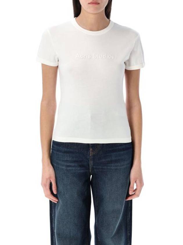 short sleeve t shirt AL0469 AEH COLD WHITE - ACNE STUDIOS - BALAAN 2