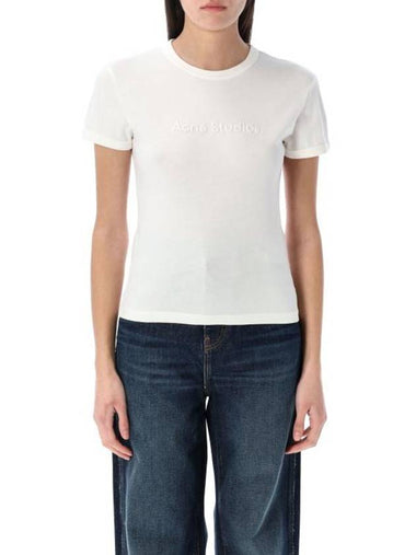 short sleeve t shirt AL0469 AEH COLD WHITE - ACNE STUDIOS - BALAAN 1