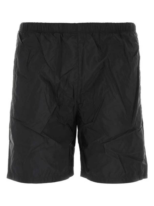 Logo Patch Re-Nylon Swim Shorts Black - PRADA - BALAAN 2