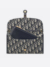 Bobby East West Chain Oblique Jacquard Pouch Bag Blue - DIOR - BALAAN.