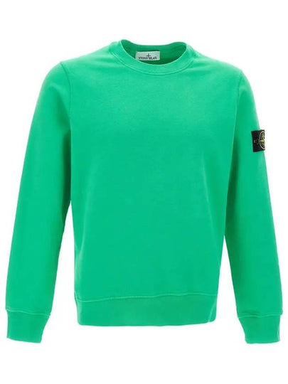 Wappen Patch Crew Neck Sweatshirt Green - STONE ISLAND - BALAAN 2