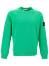 Wappen Patch Crew Neck Sweatshirt Green - STONE ISLAND - BALAAN 3