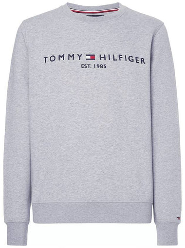 TH Flex Logo Sweatshirt Medium Grey Heather - TOMMY HILFIGER - BALAAN 1