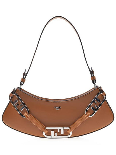 O Lock Swing Shoulder Bag Brown - FENDI - BALAAN 2