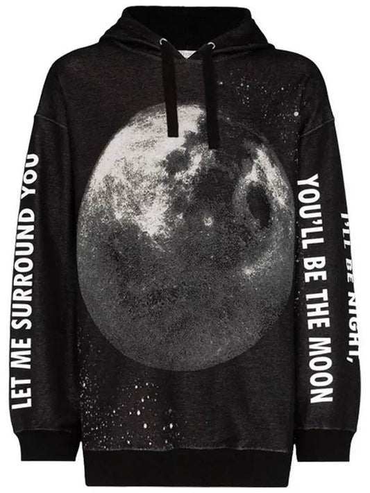 Moon Dust Hood Black - VALENTINO - BALAAN.