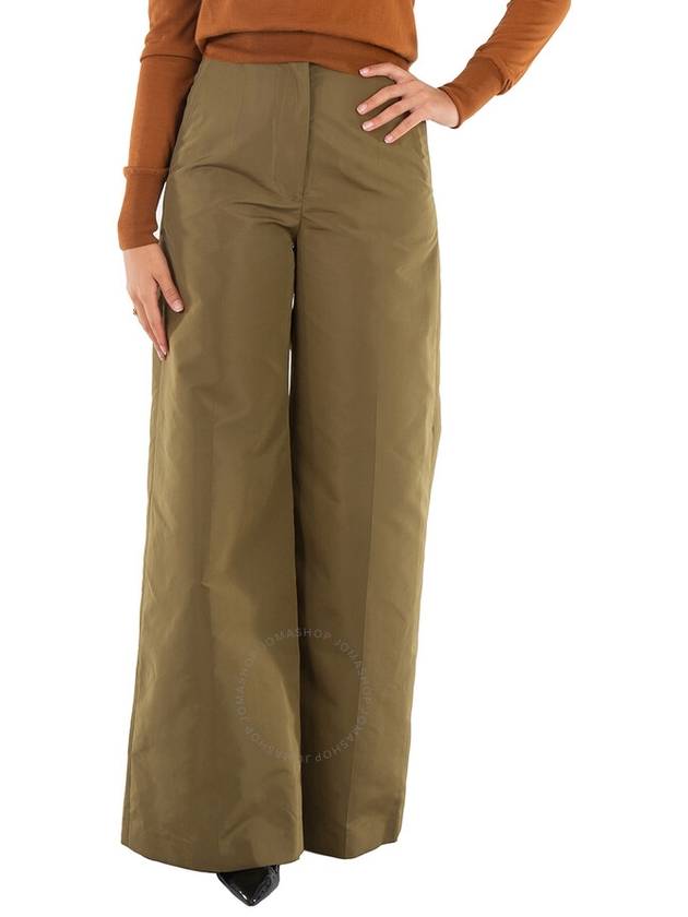 Stella Mccartney Ladies Khaki High Waist Palazzo Pants, Brand Size 34 (US Size 0) - STELLA MCCARTNEY - BALAAN 1