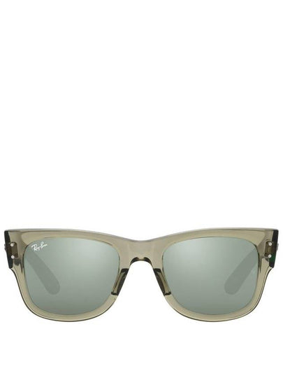 Eyewear Mega Wayfarer Square Sunglasses Transparent Green - RAY-BAN - BALAAN 2