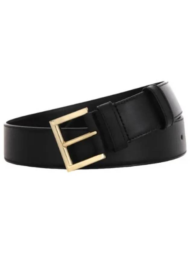 Triangle Logo Leather Belt Women Waistband - PRADA - BALAAN 1