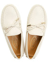 Gommino Bubble Leather Driving Shoes Off White - TOD'S - BALAAN 3