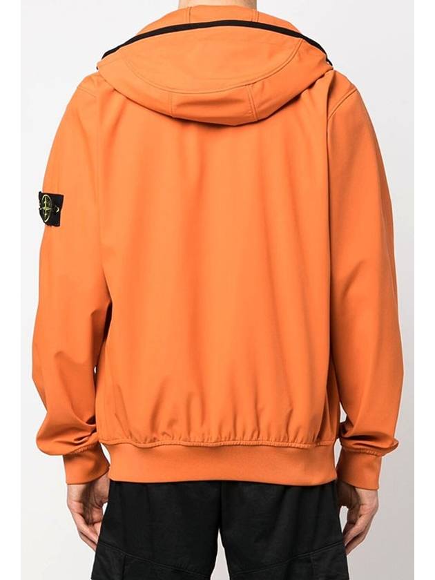 Soft Shell R Technology Nylon Hood Jacket Orange - STONE ISLAND - BALAAN 3