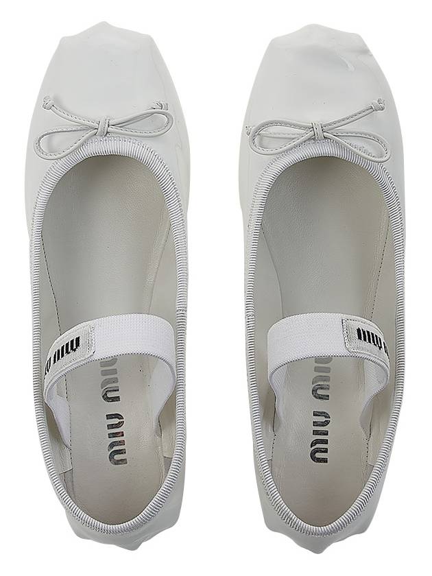 Patent Leather Ballerinas White - MIU MIU - BALAAN 7