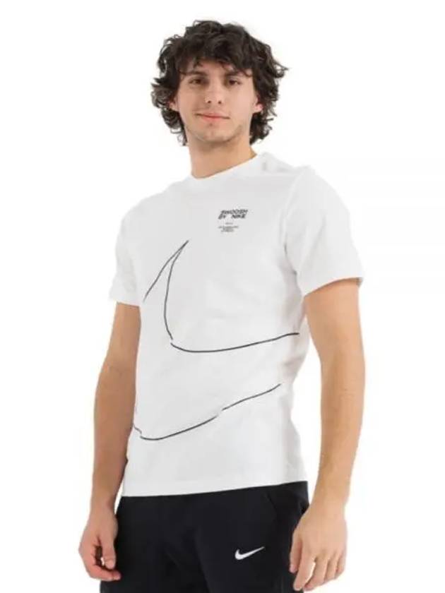 Sportswear Big Swoosh 2 Short Sleeve T-Shirt White - NIKE - BALAAN 2