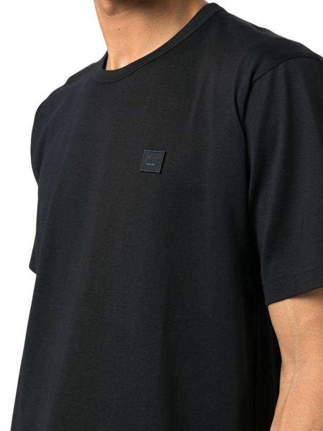 Face Logo Crew Neck Short Sleeve T-Shirt Black - ACNE STUDIOS - BALAAN 7