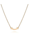 Smile Pendant Micro Necklace Rose Gold - TIFFANY & CO. - BALAAN 2