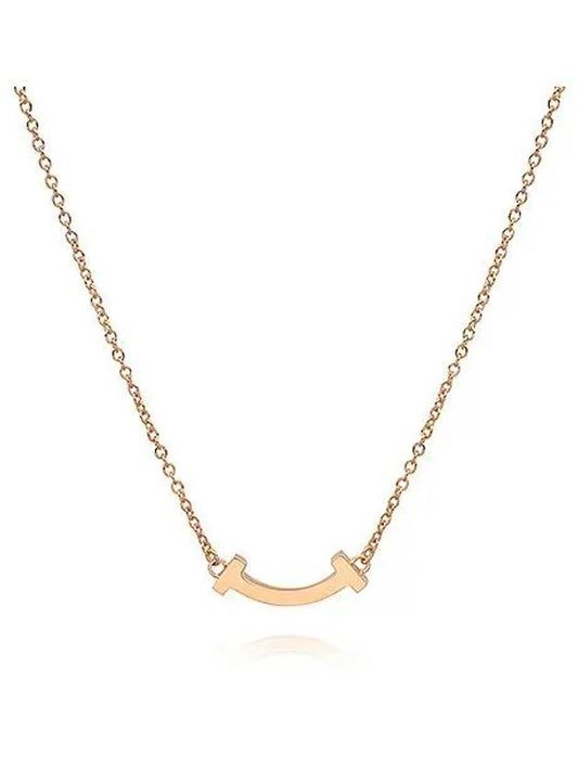 Smile Pendant Micro Necklace Rose Gold - TIFFANY & CO. - BALAAN 2