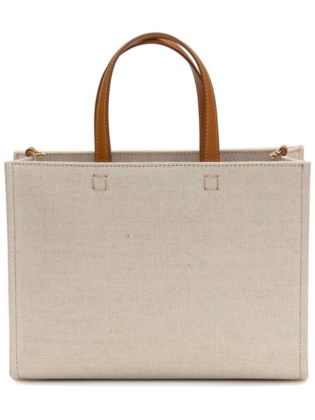 G Logo Small Canvas Tote Bag Beige - GIVENCHY - BALAAN 4