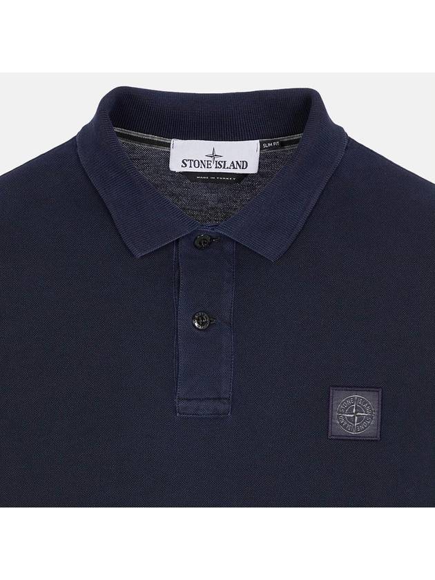 Compass Patch Polo Shirt Navy - STONE ISLAND - BALAAN 4