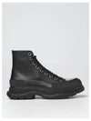 Tread Slick Round-Toe Ankle Boots Black - ALEXANDER MCQUEEN - BALAAN 2