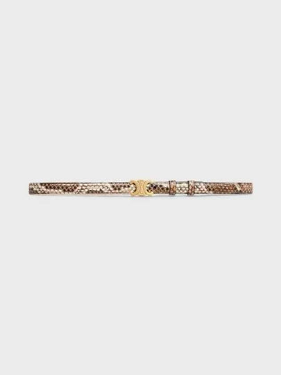 Small Triomphe Python Leather Belt Natural - CELINE - BALAAN 2