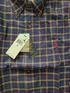 Classic Fit Plaid Twill Long Sleeve Shirt Navy - POLO RALPH LAUREN - BALAAN 9