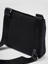 Triangle Logo Re-nylon Saffiano Leather Cross Bag Black - PRADA - BALAAN 7