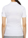 Women's Golf Picket Logo Short Sleeve PK Shirt White - HYDROGEN - BALAAN 5